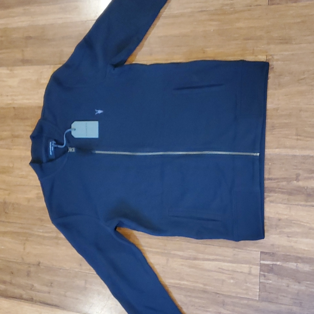 All Saints Raven Zip up Bomber NWT Black
